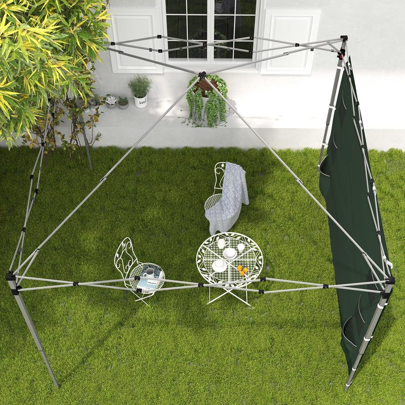 Green 195 x 295cm Replacement Gazebo Sidewall for Outdoor Shelter by Outsunny