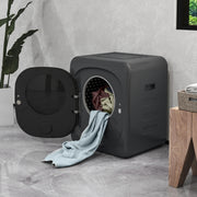 4kg Compact Vented Tumble Dryer with Smart Mode and Deodorise Function for Home, Grey