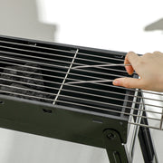 Portable Charcoal BBQ Grill with Folding Legs for Outdoor Cooking by Outsunny