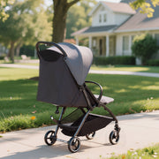 Lightweight Travel Pushchair With Reclining Seat And Storage Basket For Toddlers Dark Grey AOSOM