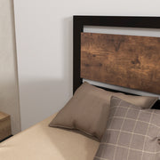 Single Metal Bed Frame with Headboard Footboard and Underbed Storage for Adults Bedroom