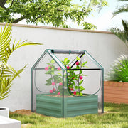 Green 61 x 61cm Garden Planter Bed with Protective Cover by Outsunny