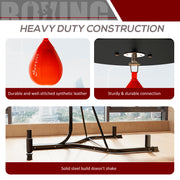 Adjustable Freestanding Speedbag Punch Bag Stand for Boxing Training Black by Outsunny AOSOM