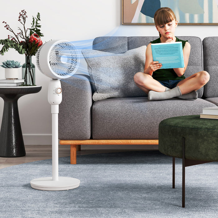 12 Inch Powerful Pedestal Fan With 3 Speeds and Oscillating Function for Home and Office by HOMCOM