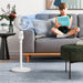 12 Inch Powerful Pedestal Fan With 3 Speeds and Oscillating Function for Home and Office by HOMCOM