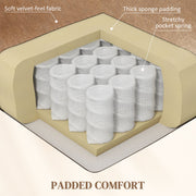 Brown Velvet Feel Electric Lift Recliner Chair with Comfortable Padding by HOMCOM