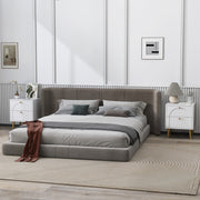 White 2 Drawer Bedside Table Set of 2 with Storage for Bedroom or Living Room by HOMCOM