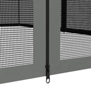 Outsunny 352 x 207cm Universal Replacement Mesh Sidewall Netting for Patio Gazebos and Canopy Tents, (Sidewall Only) Dark Grey AOSOM
