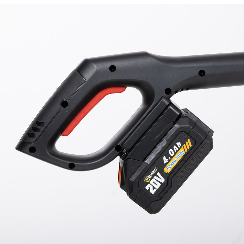 Cordless Pole Chainsaw for Safe Tree Pruning and High Branch Trimming Black AOSOM