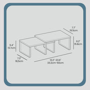 Set of 2 Spice Racks Freestanding Kitchen Organisers for Worktops and Cabinets by Songmics