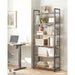 Image of a Industrial Freestanding Bookshelf With 6 Shelves by Vasagle Furniture.