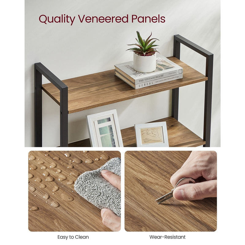 Vasagle Industrial Freestanding Bookshelf With 6 Shelves For Books, Pictures and Trinkets