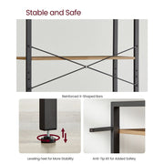 Vasagle Industrial Freestanding Bookshelf With 6 Shelves For Books, Pictures and Trinkets