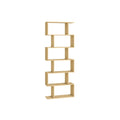 Oak 6 Tier Freestanding Geometric Bookcase by Vasagle