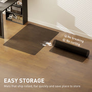 Non Slip Chair Mat for Hard Floors Protects Wood and Tile Ideal for Office Use Black