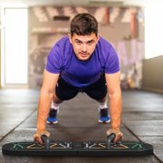 SPORTNOW Foldable Push Push Up Board with Non-Slip Pads, for Chest, Arms, Shoulders, Black AOSOM