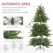 Automatic open graphic showing hinge construction, sectioned design and easy-to-shape branches