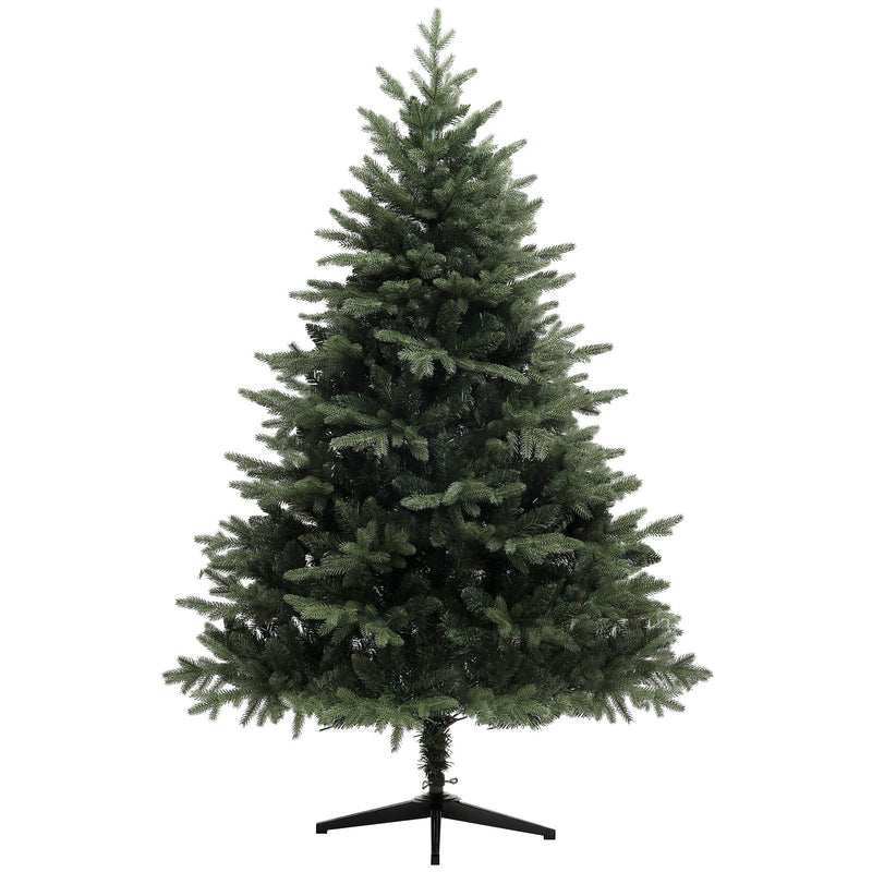 Studio shot of the 6ft spruce Christmas tree on its black metal stand