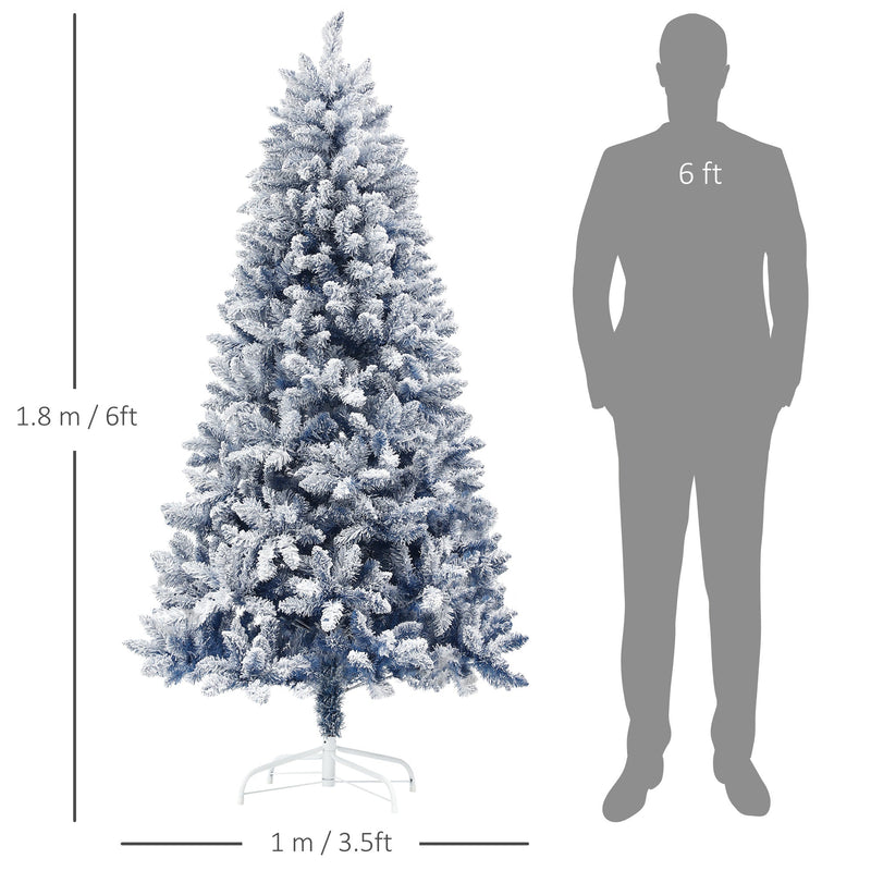 Dimensions diagram showing 1.8 m height and 1 m width next to a 6ft figure
