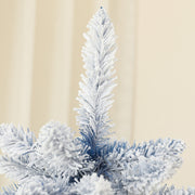 Close-up of the snow-flocked tree top