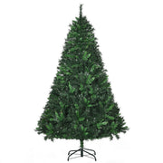 Undecorated 6ft green Christmas tree with dense needles on a black metal stand