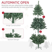 Automatic open diagram showing the hinge construction and three-section tree design