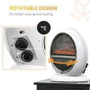 Electric Fireplace Heater White - detail 2