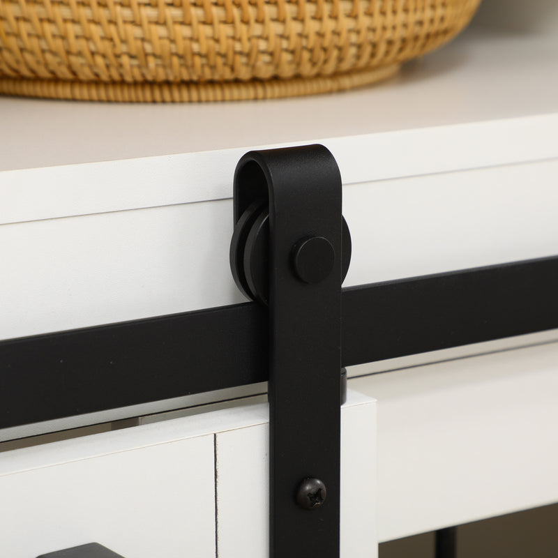 Indoor Dog Crate Furniture with Adjustable Divider for Small to Large Dogs White