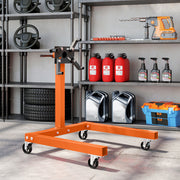 Engine Stand with 360° Rotating Head for Safe Home Garage Repairs Orange Black AOSOM