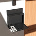 Wall Mounted Weatherproof Post Box with Viewing Windows and Lockable Door Easy Install, Black