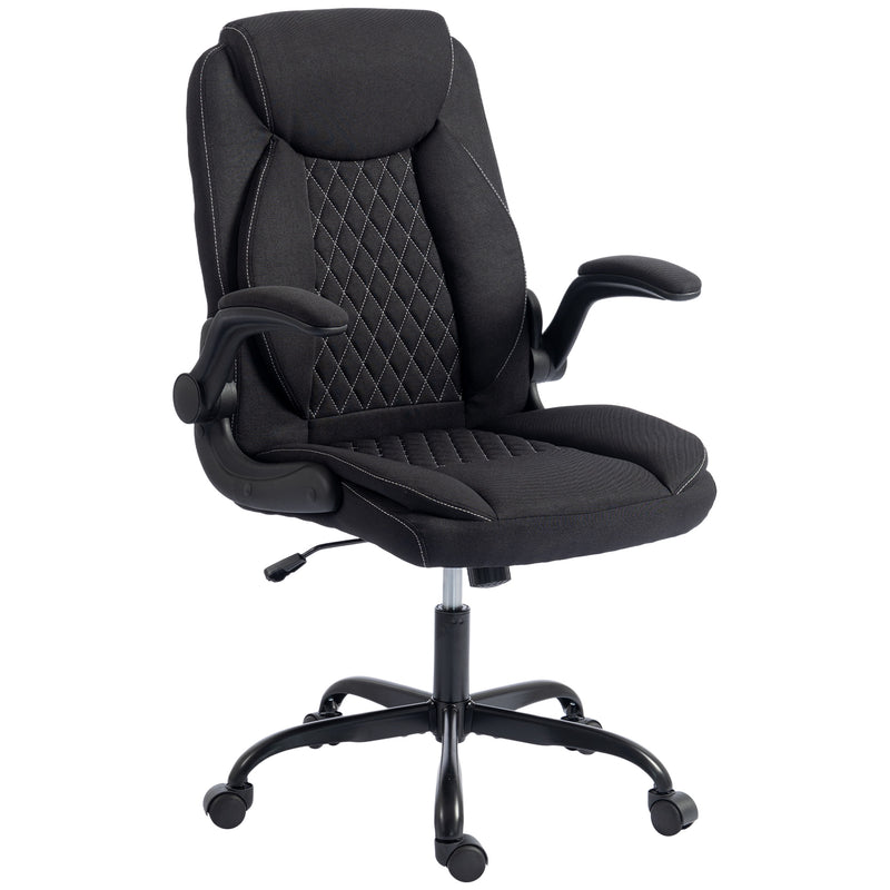 Office Chair with Flip Up Armrests for Space Saving Home Office Comfort