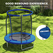 SPORTNOW 6ft Trampoline with Safety Enclosure Net, Steel Frame Outdoor Trampoline, with Edge, Safety Cover AOSOM