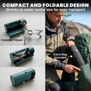 Portable Folding Gas Stove for Safe Outdoor Cooking with Auto Shut-Off Green AOSOM