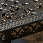 6 Seater Cast Aluminium Patio Dining Set - Bronze Outsunny