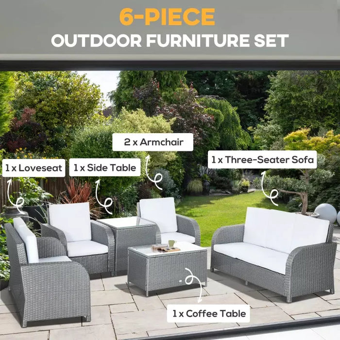 Outdoor Furniture Sofa Set, Reclining Armchairs, 2 Tables