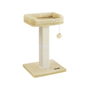 Feandrea cat scratching post with woven sisal post, beige, alternate angle