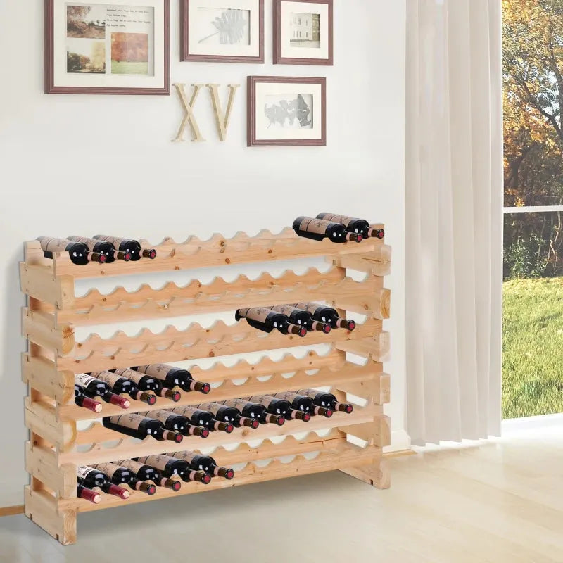 Rack For Wine Bottles, Holds 72 Bottles