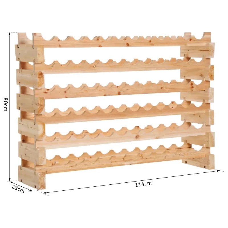 Rack For Wine Bottles, Holds 72 Bottles