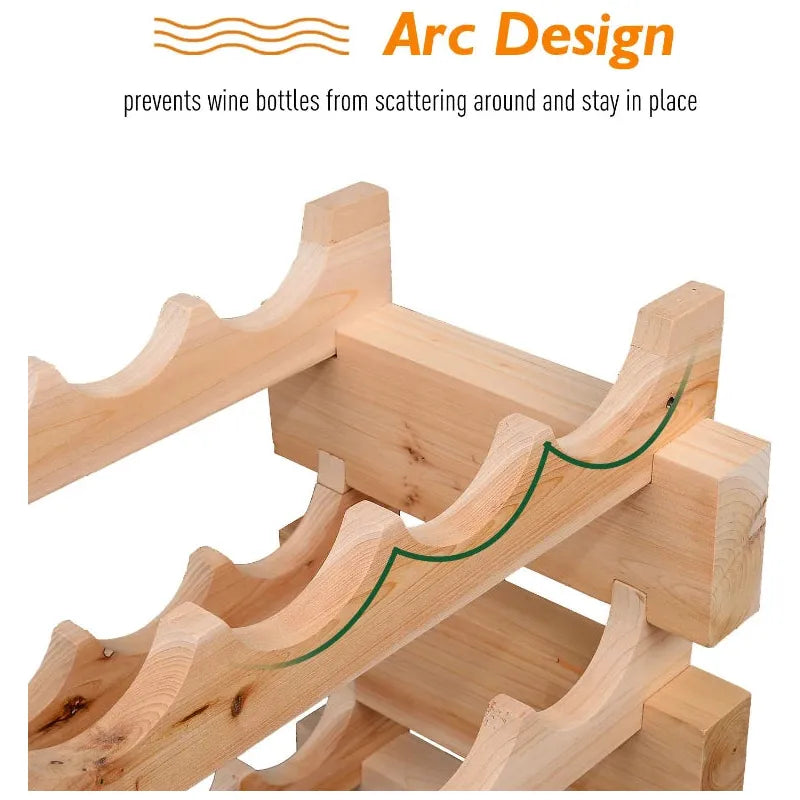 Rack For Wine Bottles, Holds 72 Bottles