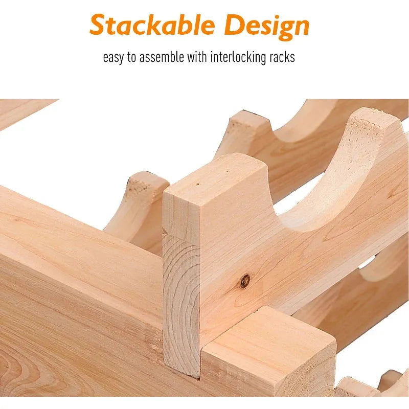 Rack For Wine Bottles, Holds 72 Bottles