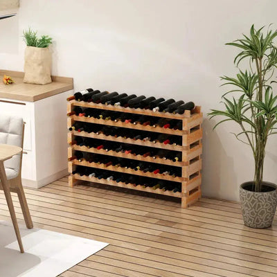 Rack For Wine Bottles, Holds 72 Bottles Homcom