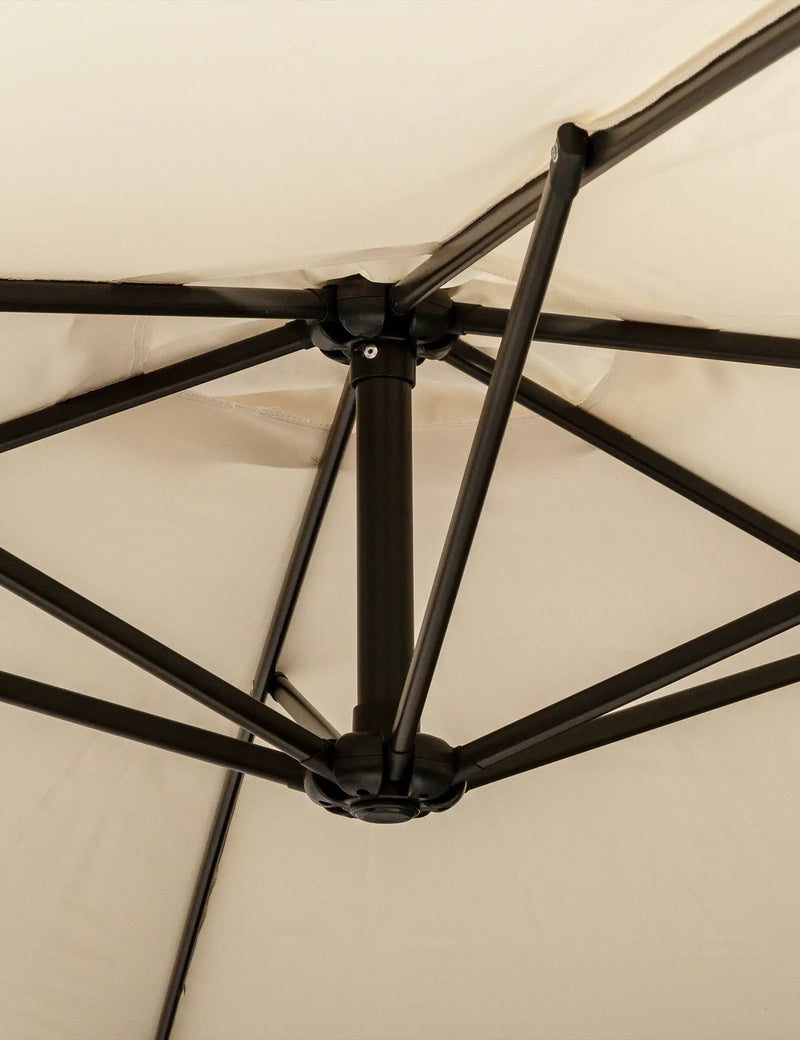 3m Cantilever Garden Parasol in Ivory