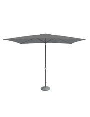 Grey rectangular parasol crank handle detail