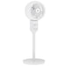 White 9 Inch Air Circulator Pedestal Fan 3 Speed 70 Degree Oscillating by HOMCOM