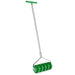 Rolling Lawn Aerator Manual Grass Spike Roller with Detachable Handle by Outsunny