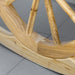 Natural Wooden Adirondack Rocking Chair Reclining Garden Armchair by Outsunny