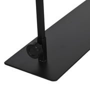 Adjustable Reptile Lamp Stand with Hook and Stable Base for Terrariums Black AOSOM