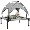 Cooling Elevated Pet Bed With Breathable Mesh For Small To Medium Dogs Light Grey