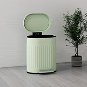 Light Green 20L Metal Kitchen Pedal Bin With Soft Close Lid by HOMCOM
