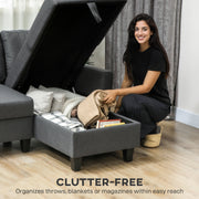 Three Seater Sofa Bed With Hidden Storage Ideal For Guest Rooms Or Lounges Charcoal Grey